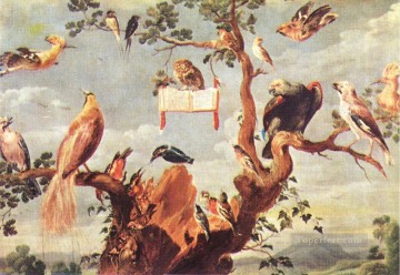  bird Oil Painting - Concert Of Birds 2 Frans Snyders bird